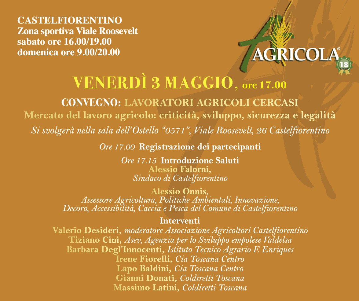 Programma del convegno - venerdì 3 maggio