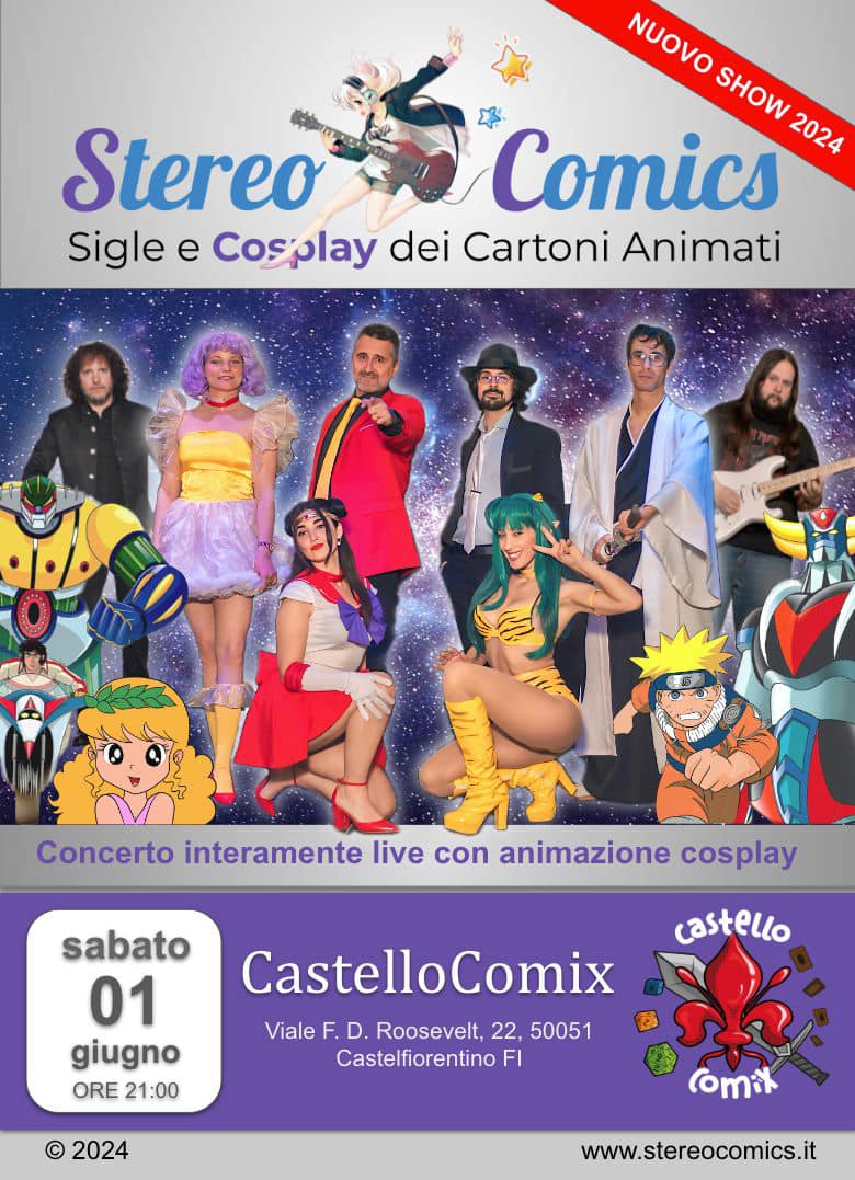 Locandina del concerto degli StereoComics